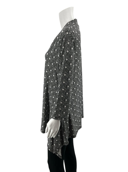 Chaus New York Abstract Print V-Neck Tunic Top Size XL