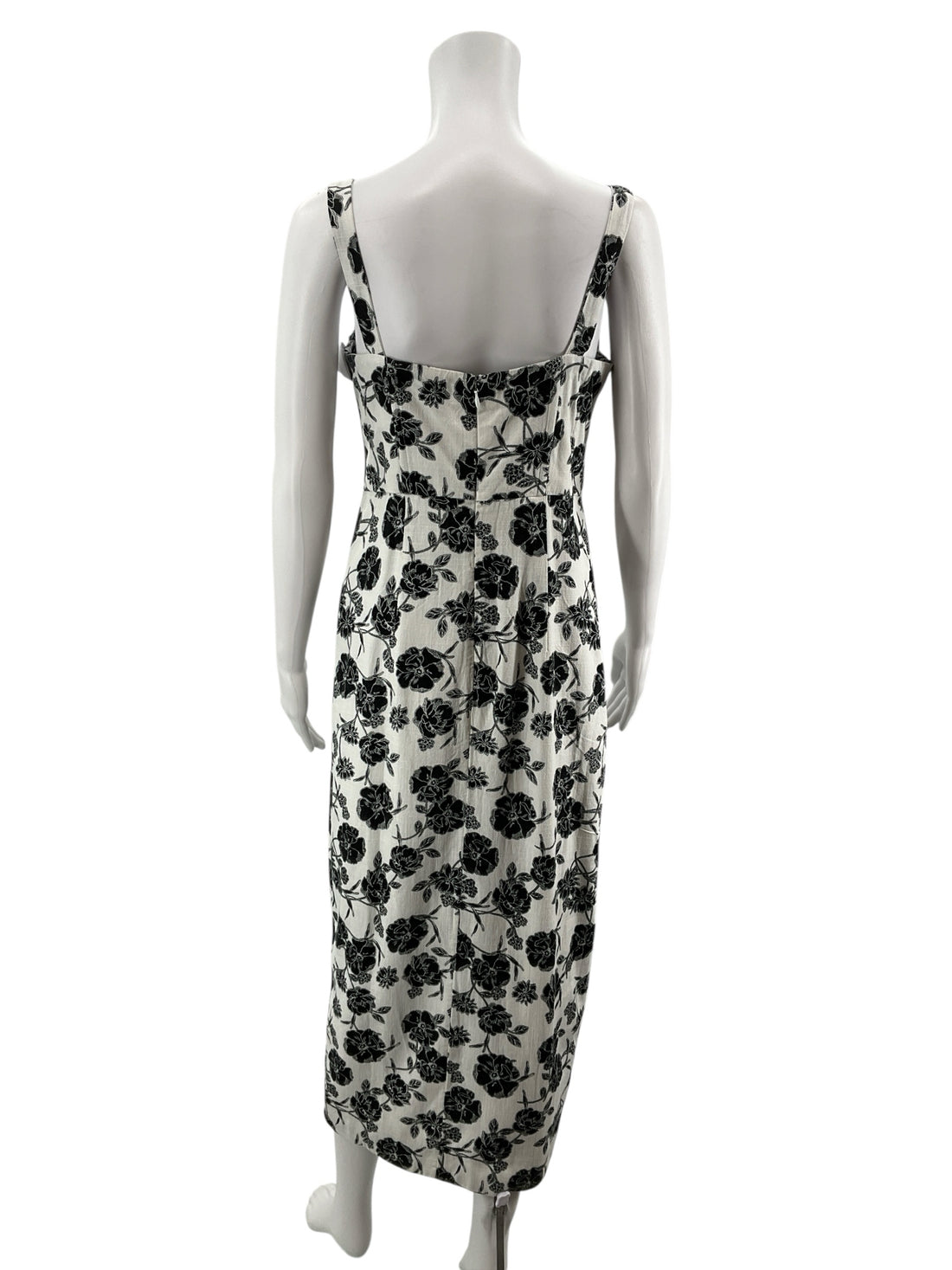 Loft Black/White Floral Pre-Owned Ladies New With Tags Dress - Size 2