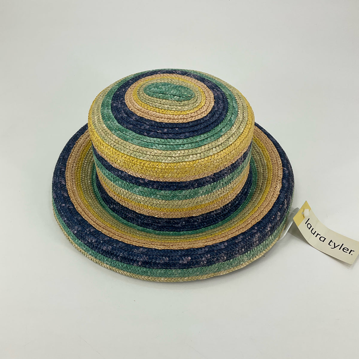 Laura Tyler Colorful Striped Woven Straw Sun Hat - ONLINE ONLY