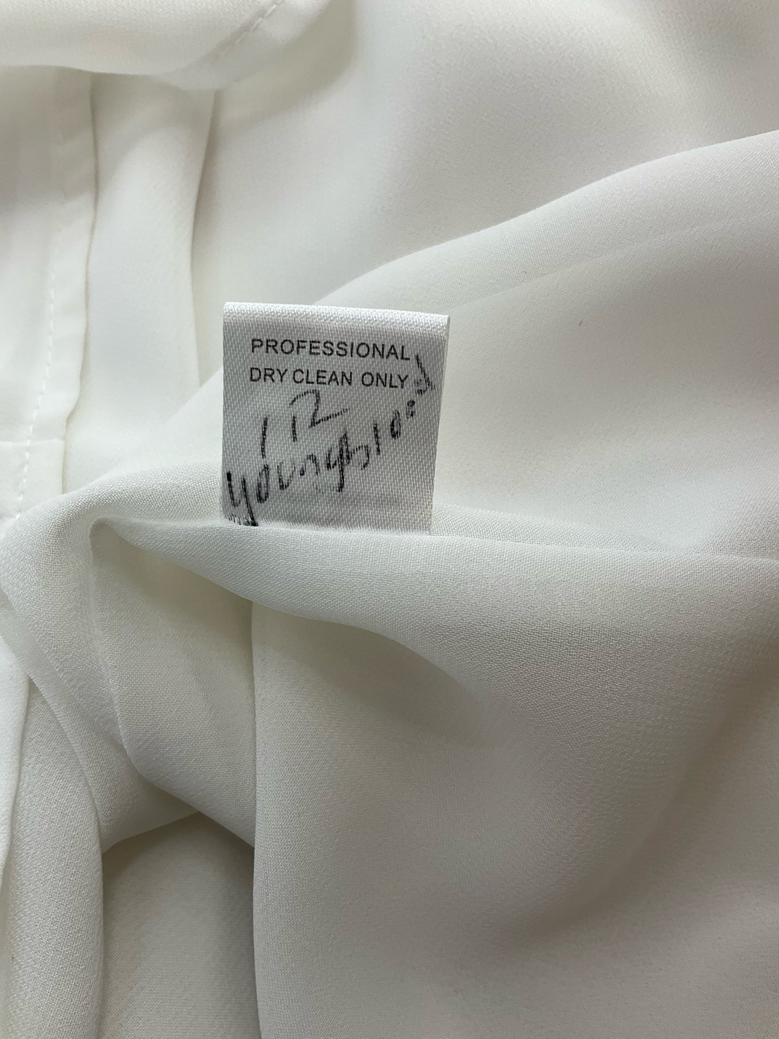 Jade Cream Solid Pre-Owned Ladies Top - Size Small