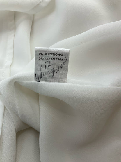Jade Cream Tie-Front Bohemian Blouse - Size Small- ONLINE ONLY