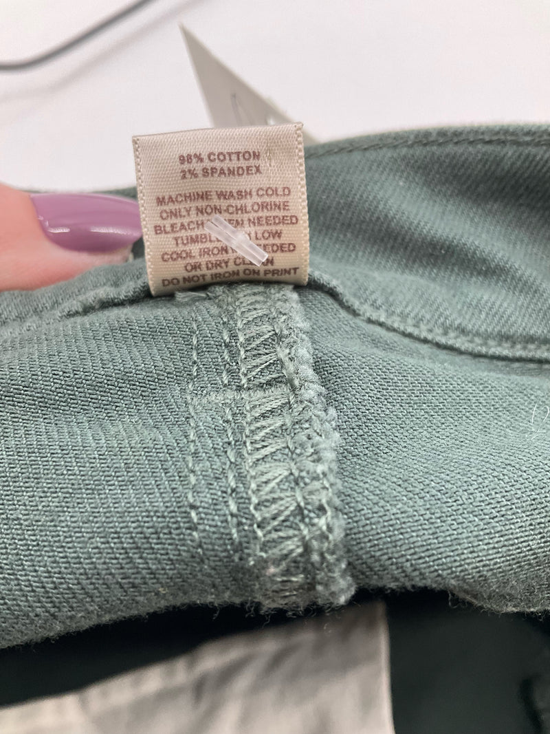 Loft Green Solid Pre-Owned Ladies Pants - Size 0