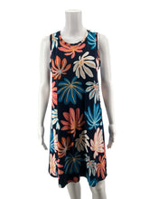 Loft Outlet navy/coral Floral Loft Navy/Coral Floral Pre-Owned Ladies Dress - Size Medium - Size M