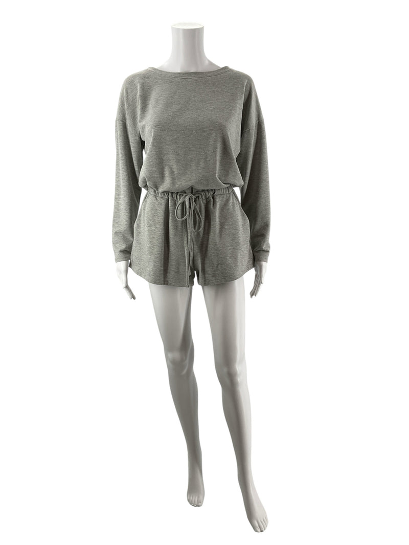 Le Lis Gray Heathered Pre-Owned Ladies Romper - Size Small