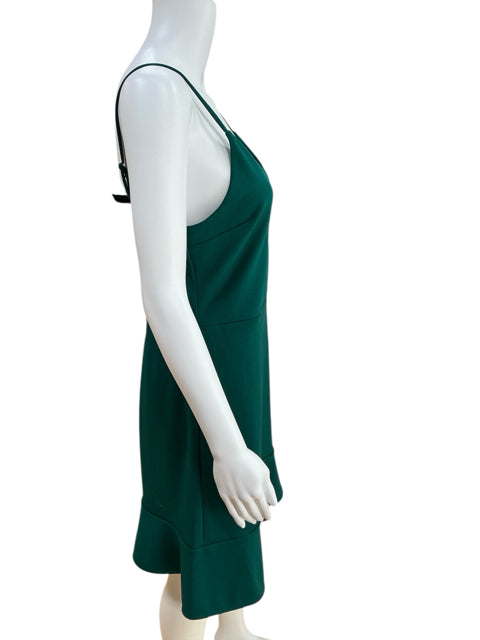 Express Green Solid Pre-Owned Ladies Dress - Size Medium - Margaret’s Fine Consignment