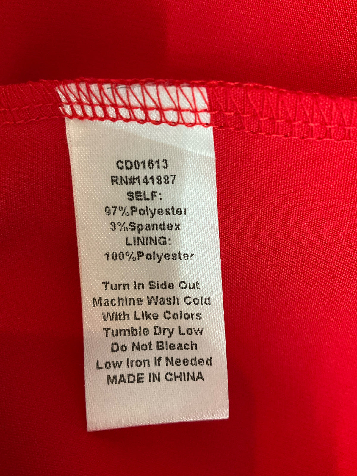 TCEC Red One Shoulder Ruffle Skort Romper Dress Size Large - ONLINE ONLY