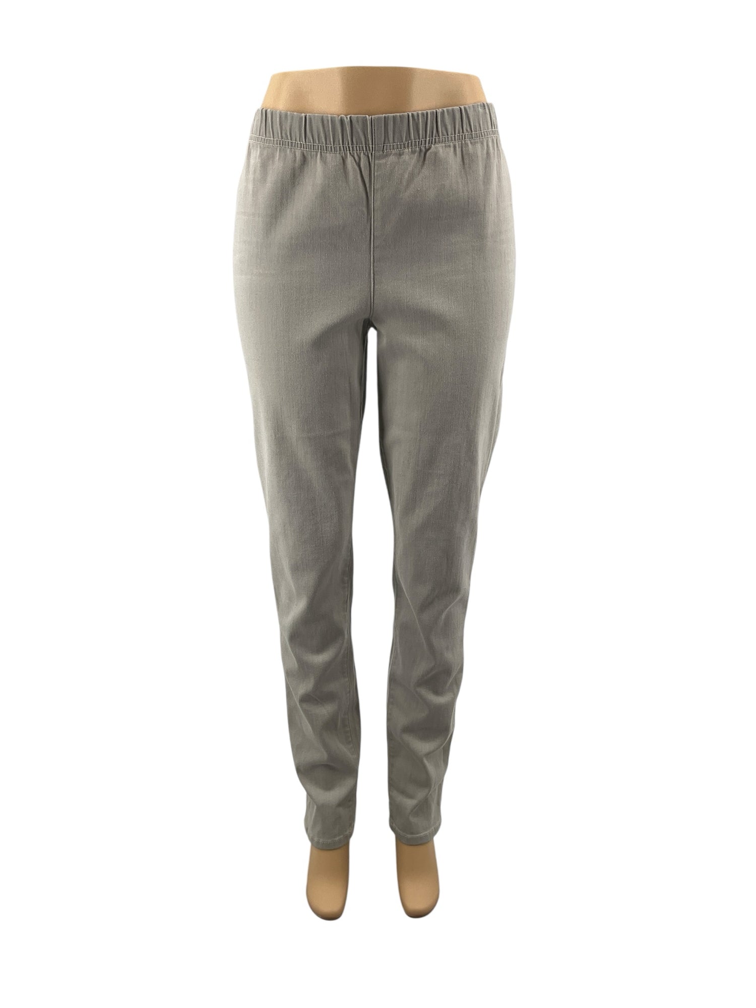 Eileen Fisher Gray Organic Cotton Stretch Jersey Pull-On Pants Size Small