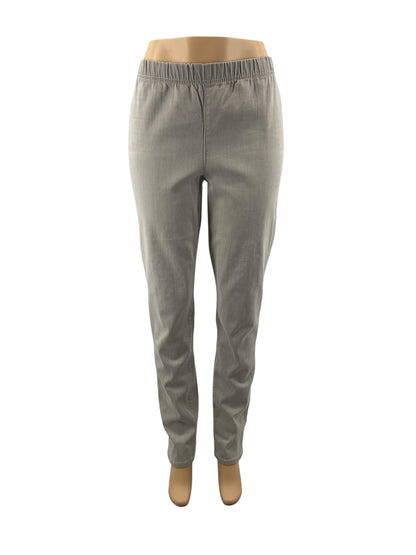 Eileen Fisher Gray Organic Cotton Stretch Jersey Pull-On Pants Size Small