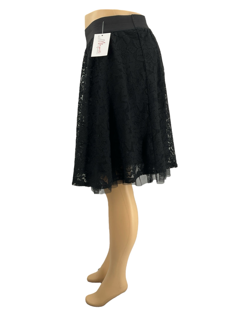 Studio 253 Black Lace Pre-Owned Ladies Skirt - Size Medium - Margaret’s Fine Consignment