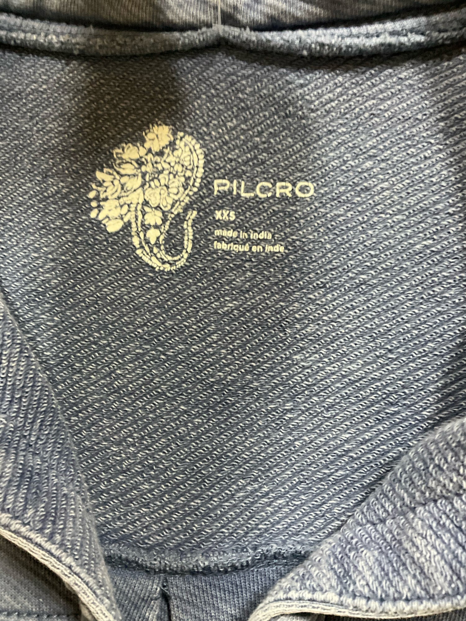 Pilcro and the Letterpress Puff Sleeve Denim Utility Shirt Jacket XXS Blue Button Front