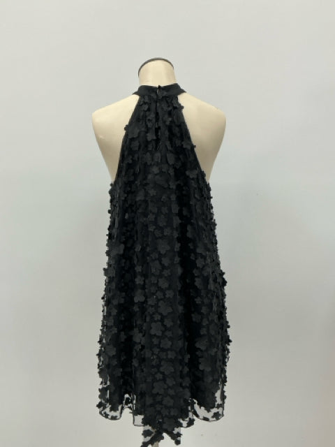 Eva Franco Black Floral Sleeveless A-Line Dress Size 2 - ONLINE ONLY