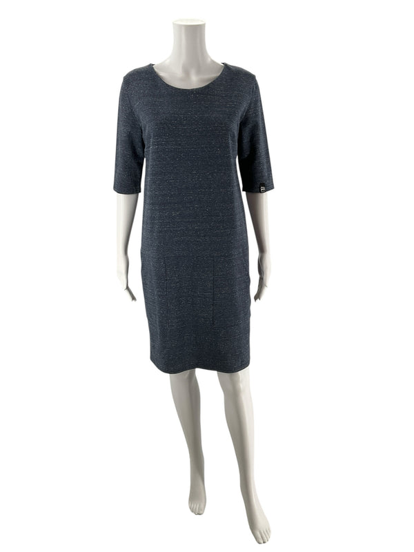 No Brand Blue Heathered Pre-Owned Ladies Dress - Size Small