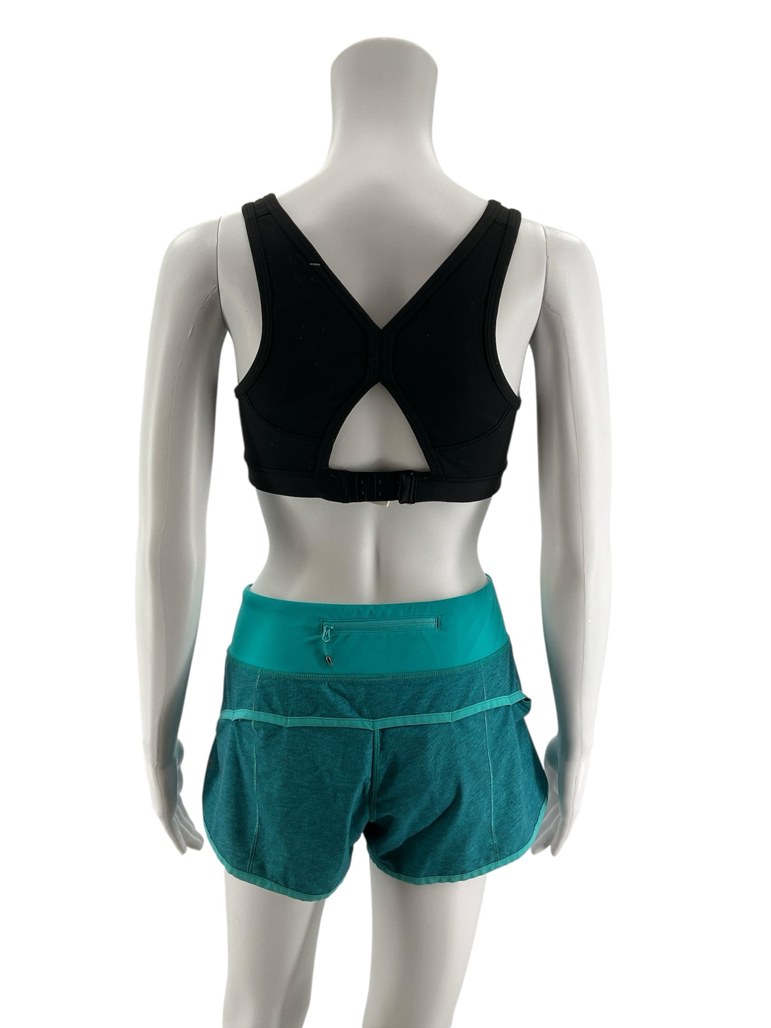 Athleta Glory 2.0 Racerback Cutout Sports Bra Black Size Small