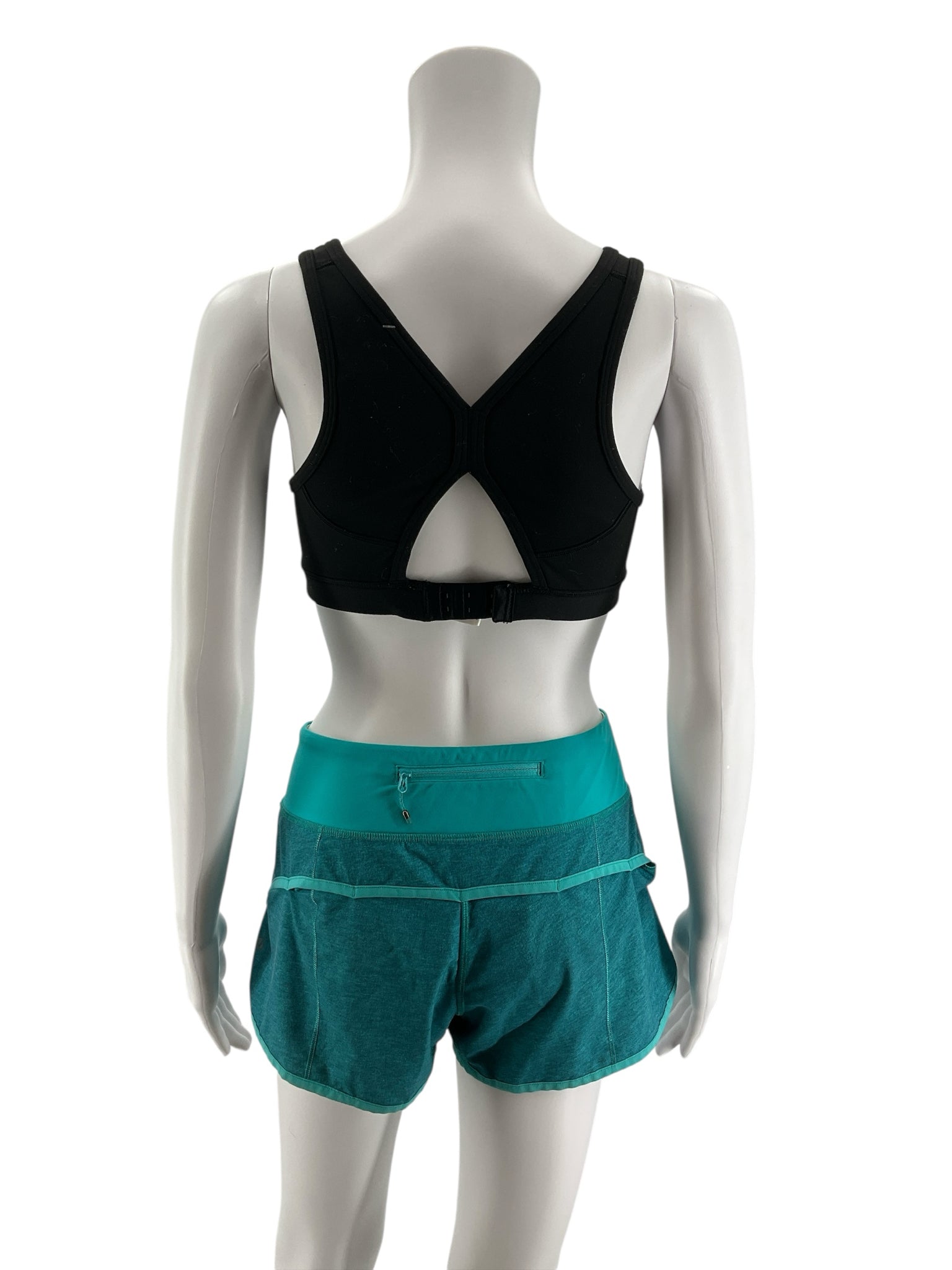 Athleta Glory 2.0 Racerback Cutout Sports Bra Black Size Small
