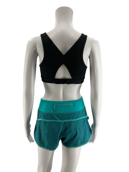 Athleta Glory 2.0 Racerback Cutout Sports Bra Black Size Small