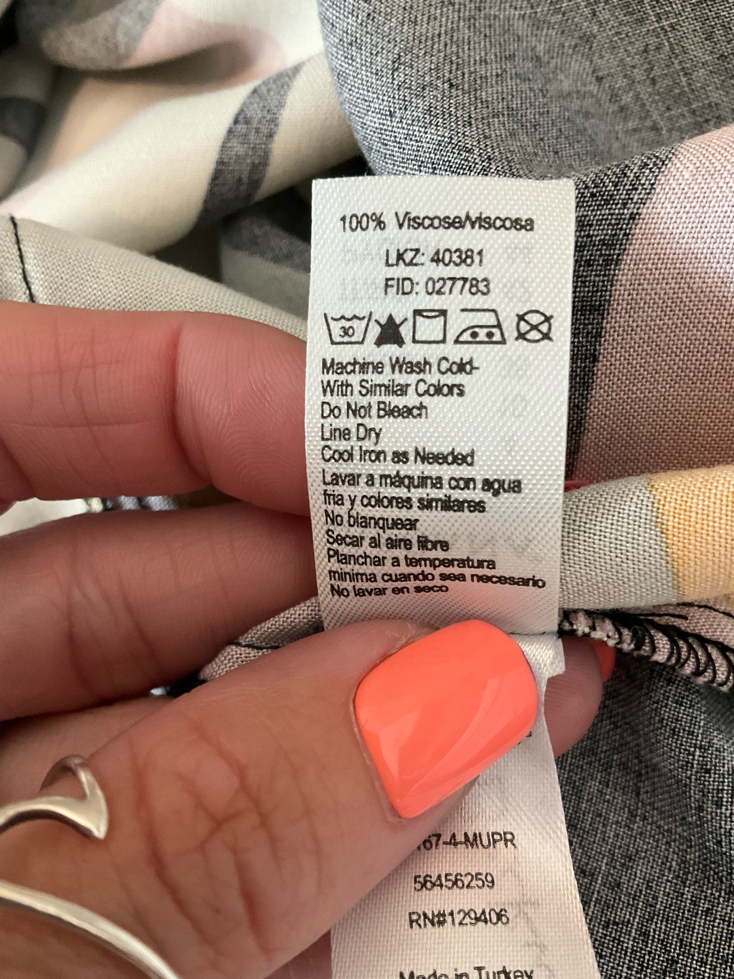 Lascana Abstract Print Flutter Sleeve Maxi Dress with Slit | Size 4