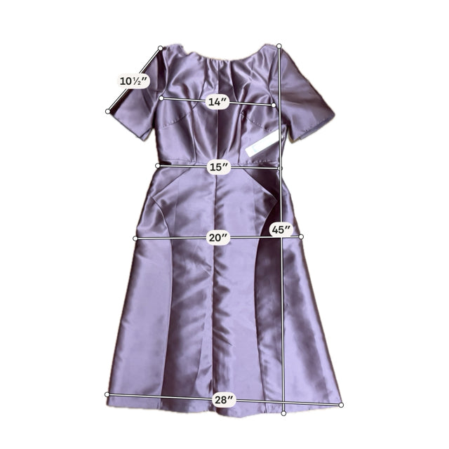Kay Unger mauve Dress Size 12 mauve Solid Pre-Owned Ladies New With Tags Dress - Size 12
