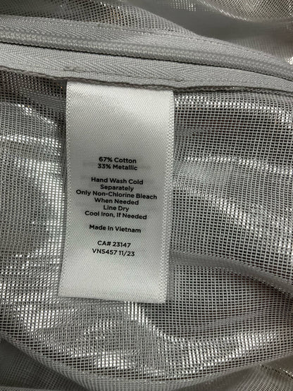 Talbots Metallic Halter Neck Shell Top Silver Size 6 - ONLINE ONLY