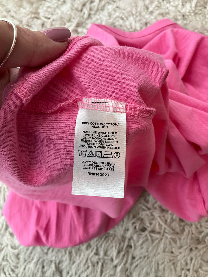 Loft Pink Solid  Pre-Owned Ladies Tops - Size Small