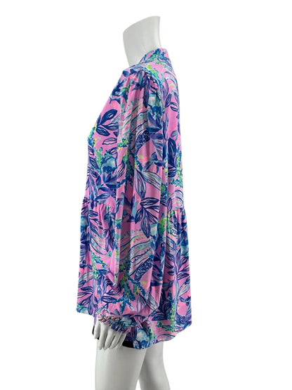 Lilly Pulitzer Arabelle Tunic Top Sink Or Swim Print Size Large