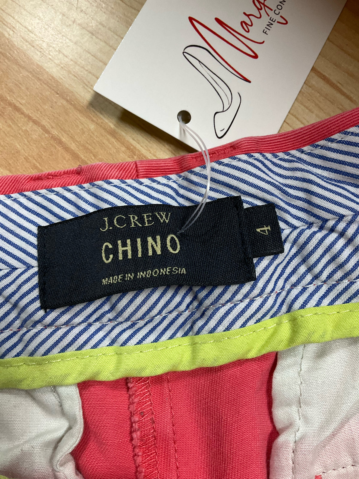 J.Crew 4" Chino Shorts Coral Pink Size 4 - ONLINE ONLY