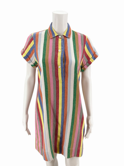 J Crew Rainbow Stripe Dress Size Small