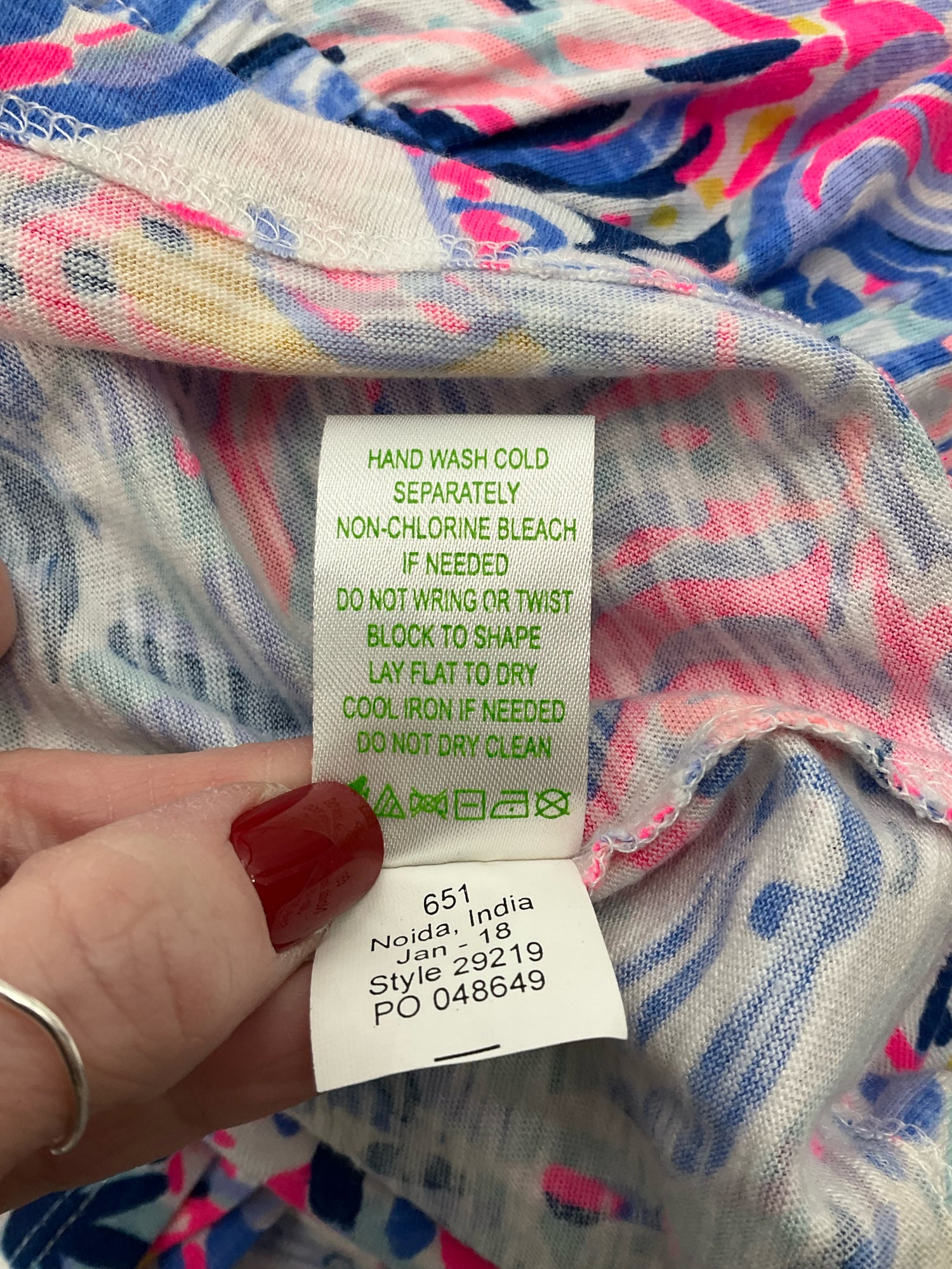 Lilly Pulitzer White/Blue/Pink Print Romper - Size Medium