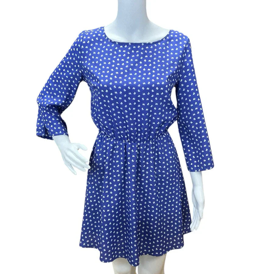 Maison Jules Blue/White Pre-Owned Ladies Dress - Size XS - Margaret’s Fine Consignment