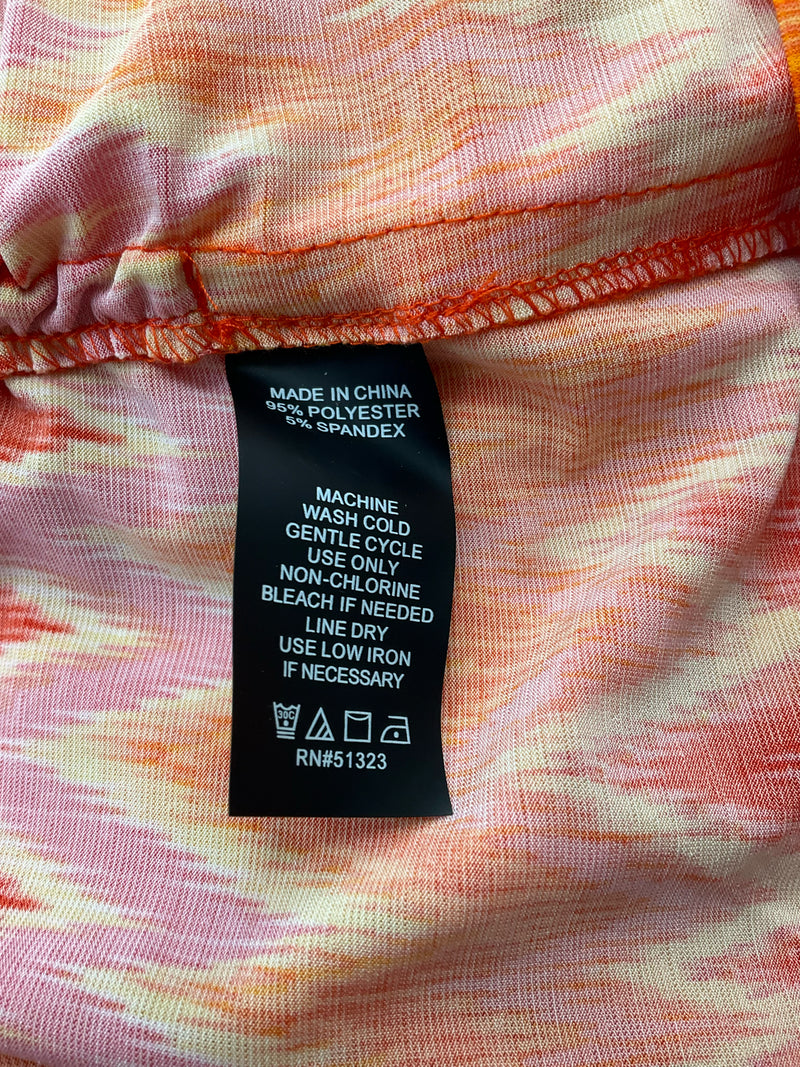 Vince Camuto Orange/Pink Pre-Owned Ladies Top - Size Medium
