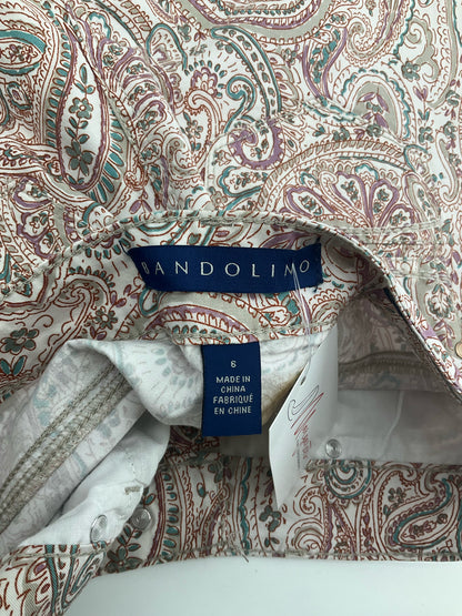 Bandolino Missy Floral Stretch Cotton Shorts Size 6
