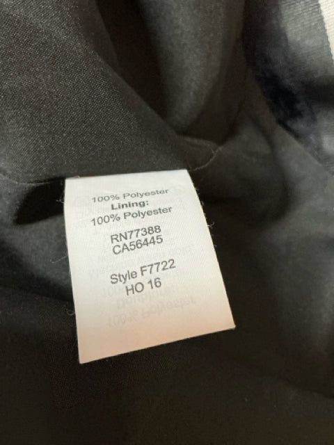 J. Crew V-Neck Stripe A-Line Dress Black Silver Sleeveless Size 6