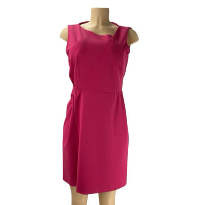 Talbots Hot Pink Solid Pre-Owned Ladies Dress - Size 10 Petite - Margaret’s Fine Consignment