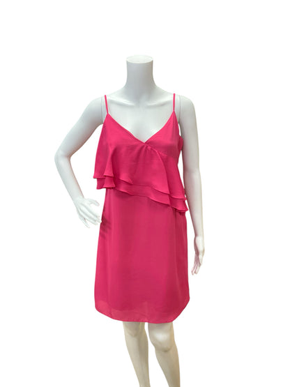 J Crew Size 2 Pink Solid Pre-Owned Ladies Dress