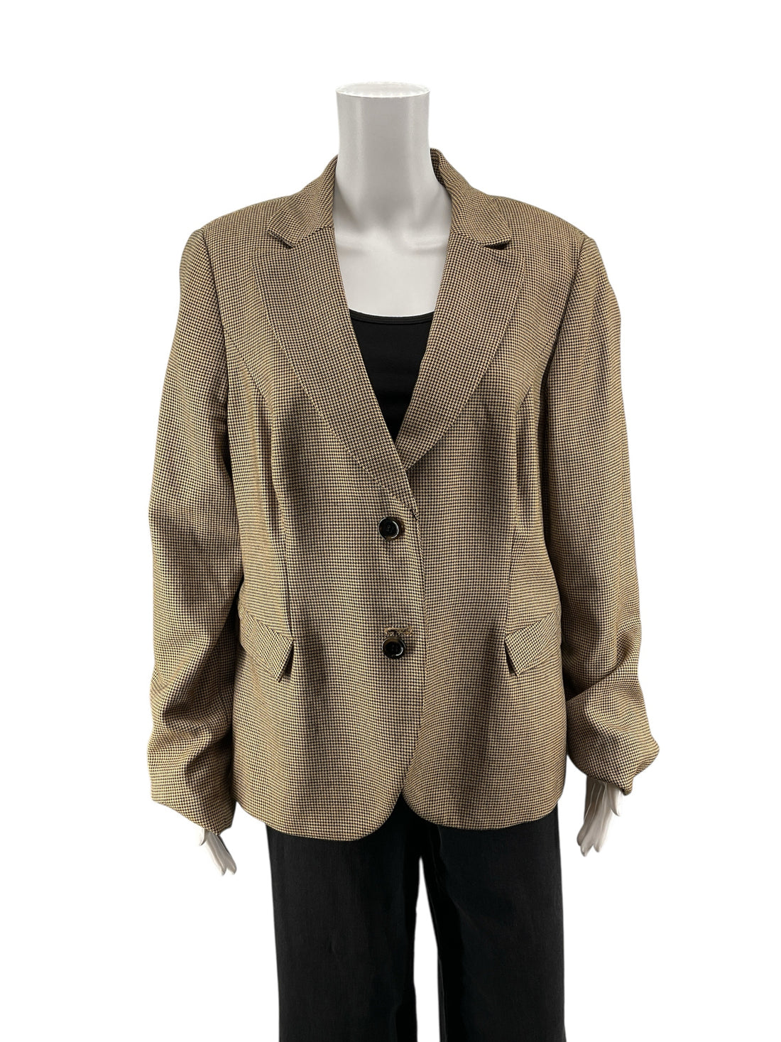 Carlisle Houndstooth Tailored Blazer Jacket | Size 16 | Professional Career Wear - ONLINE ONLY
