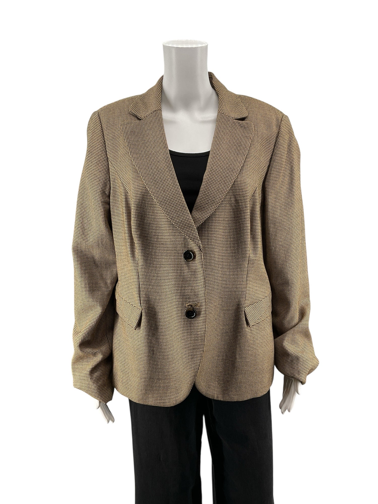 Carlisle Houndstooth Tailored Blazer Jacket | Size 16 | Professional Career Wear - ONLINE ONLY