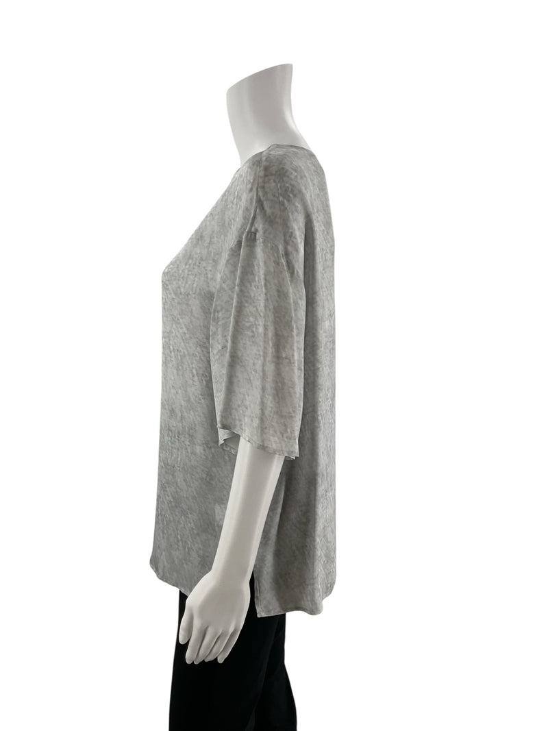 Etcetera Gray Print Pre-Owned Ladies Top - Size 10