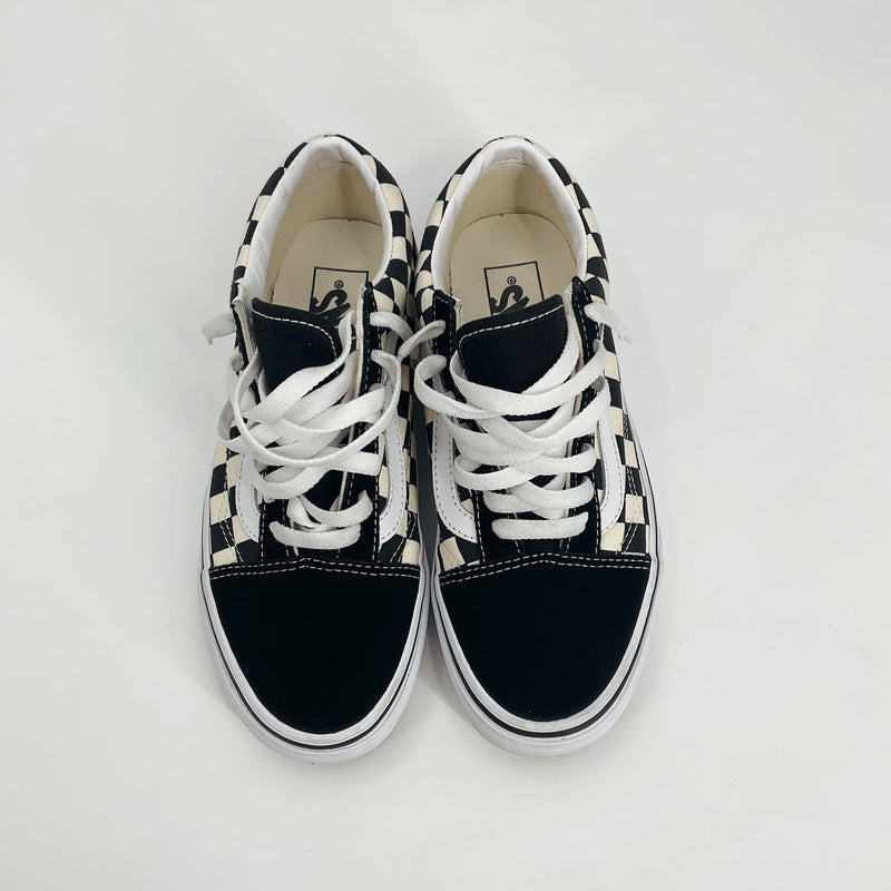 Vans Black/White Checkered Pre-Owned Ladies Sneakers - Size 6.5 - Margaret’s Fine Consignment