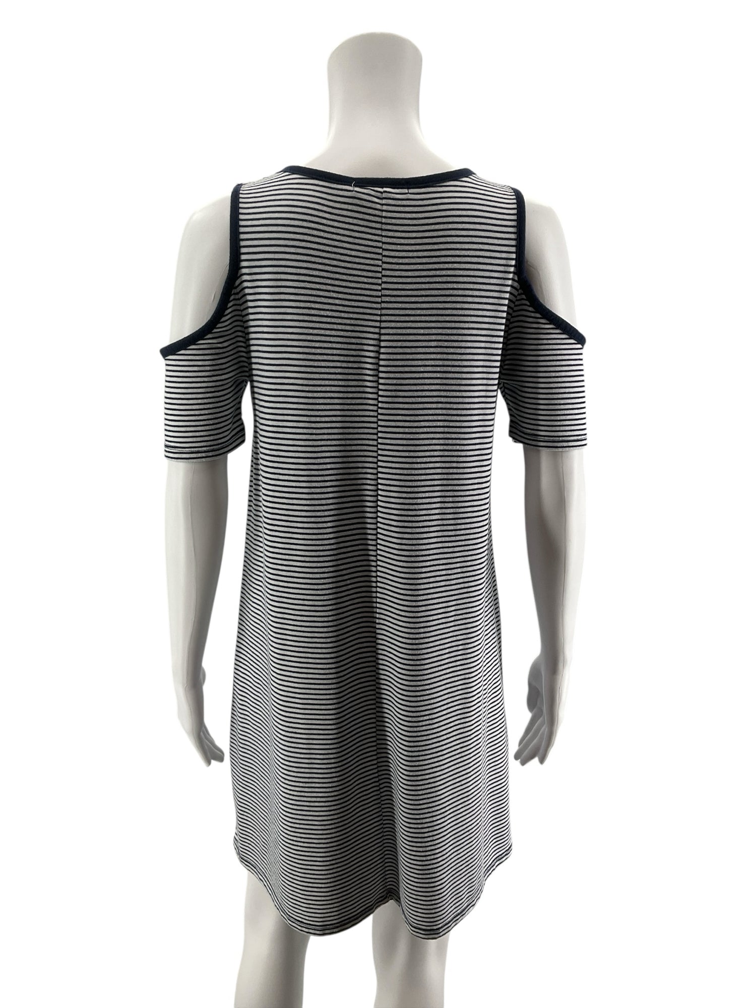 Cotton On Size Small White/Navy Stripe Pre-Owned Ladies Dress