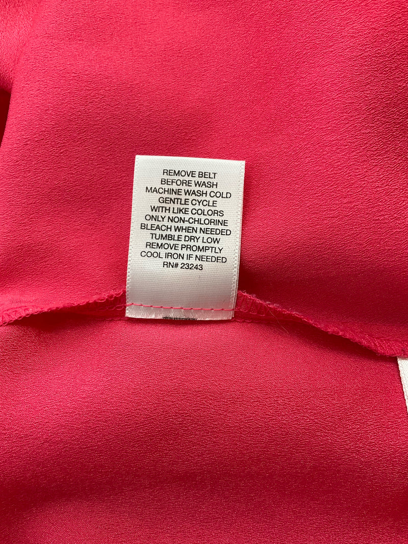 New York & Co Pink Solid Pre-Owned Ladies Top - Size Small