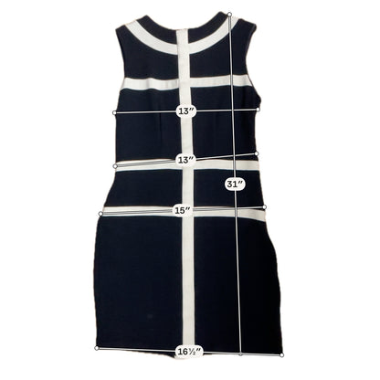 Eileen Vintage 100% Wool Colorblock Sheath Dress | Size 8 | Made in USA - ONLINE ONLY