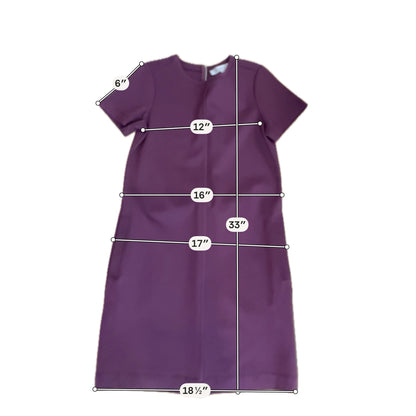 LOFT NWT Ponte Knit Shift Dress XXSP Maroon Burgundy Short Sleeve