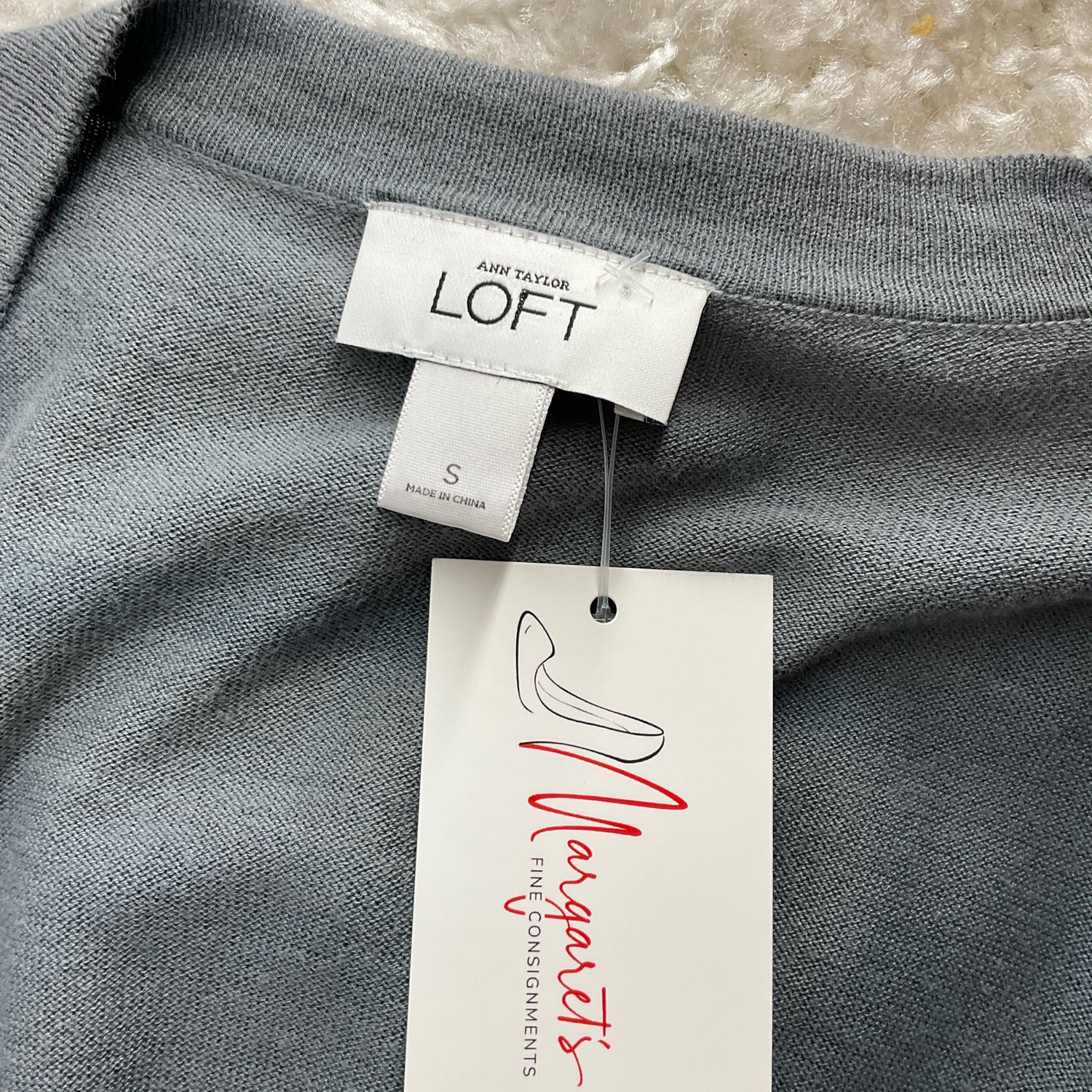 Loft Gray Ladies Pre-Owned Sweater - Size Small - Margaret’s Fine Consignment