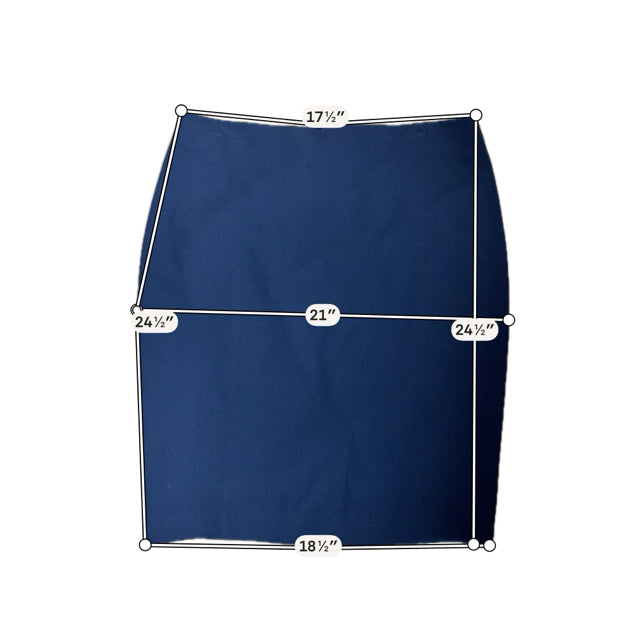 Ann Taylor Navy Skirt Size 12 Navy Solid Pre-Owned Ladies Skirt - Size 12