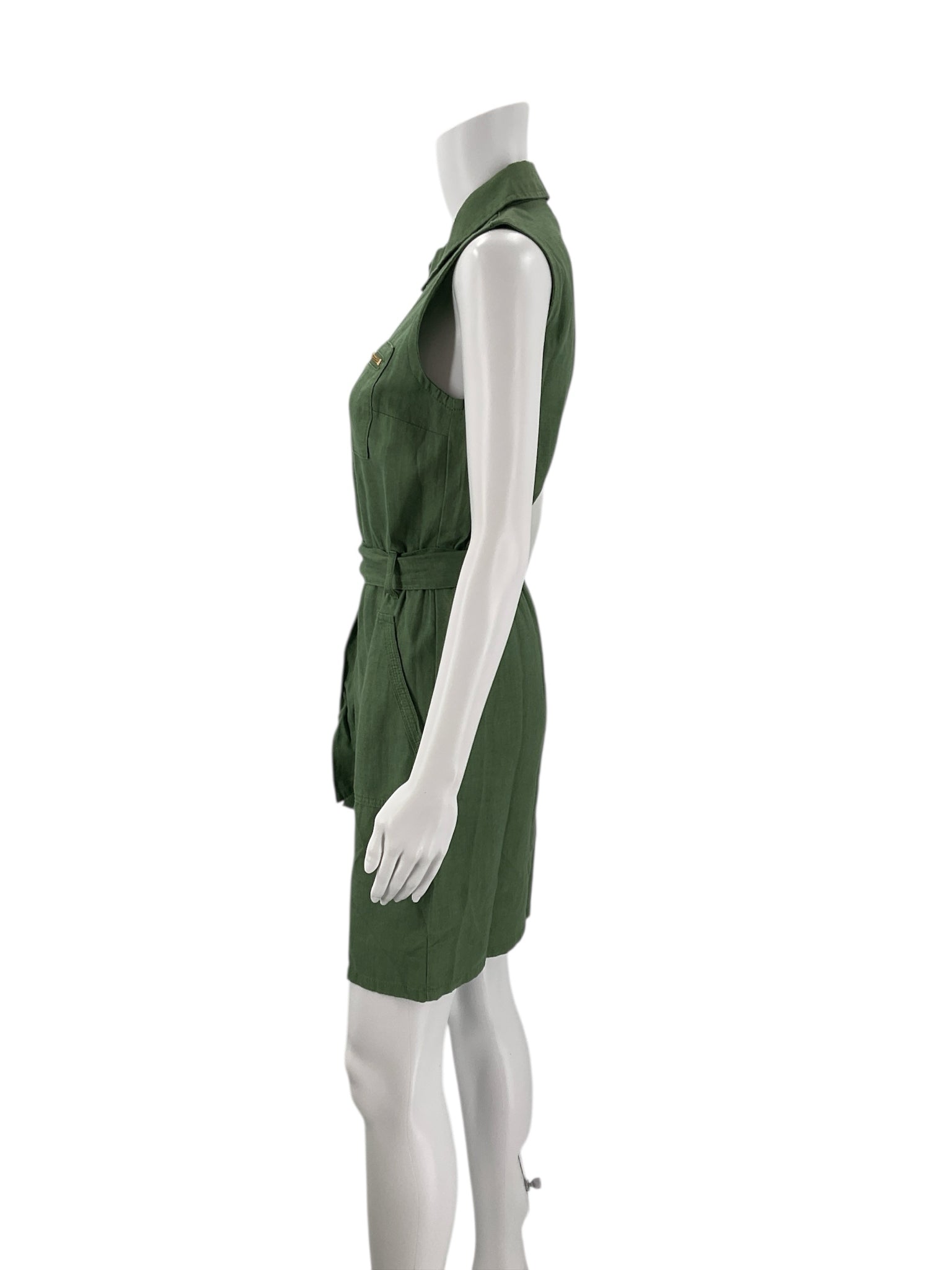 J Crew Olive Linen Dress - Size 00