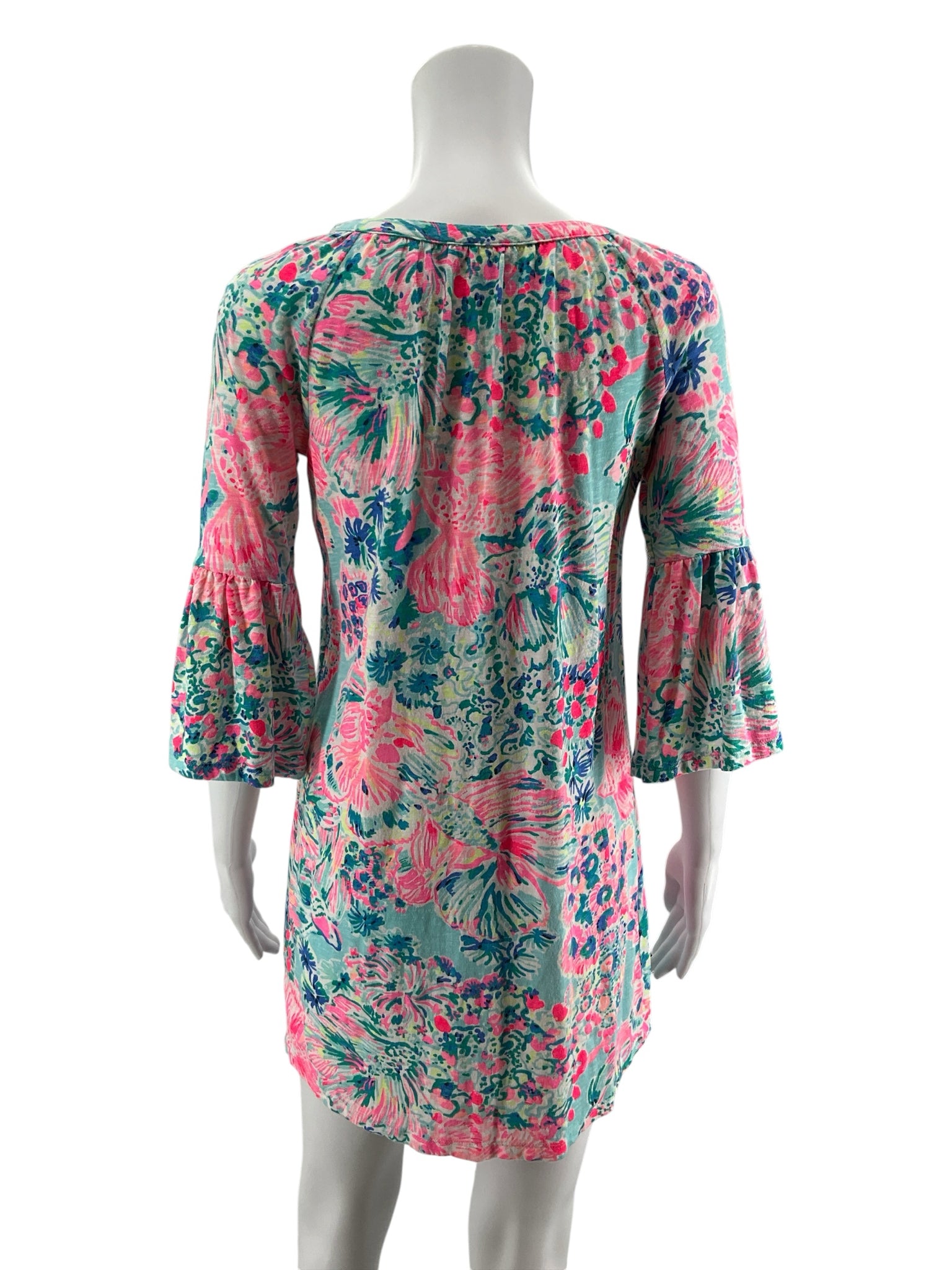 Lilly Pulitzer XXS Tunic Dress Multi Goombay Smashed Tropical Pre-Owned