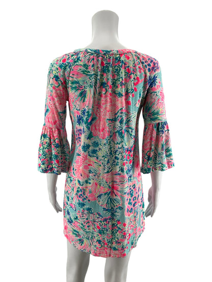 Lilly Pulitzer XXS Tunic Dress Multi Goombay Smashed Tropical Pre-Owned