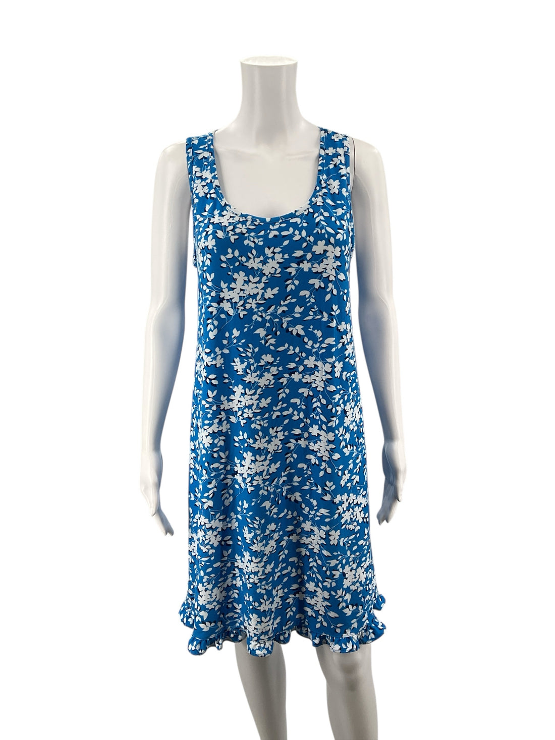 Draper James Blue/White Floral Pre-Owned Ladies New With Tags Dress -Size Small/Medium