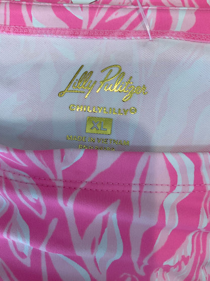 Lilly Pulitzer Chillylilly Marlina Tunic Top Pink White XL