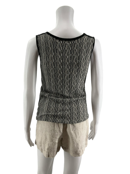 Sigrid Olsen Collection Tussah Silk Blend Chain Link Knit Tank Top | Medium