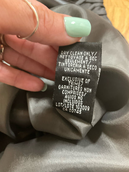 JS Boutique Petite Gray Braided Waist V-Neck A-Line Cocktail Dress Size 4P